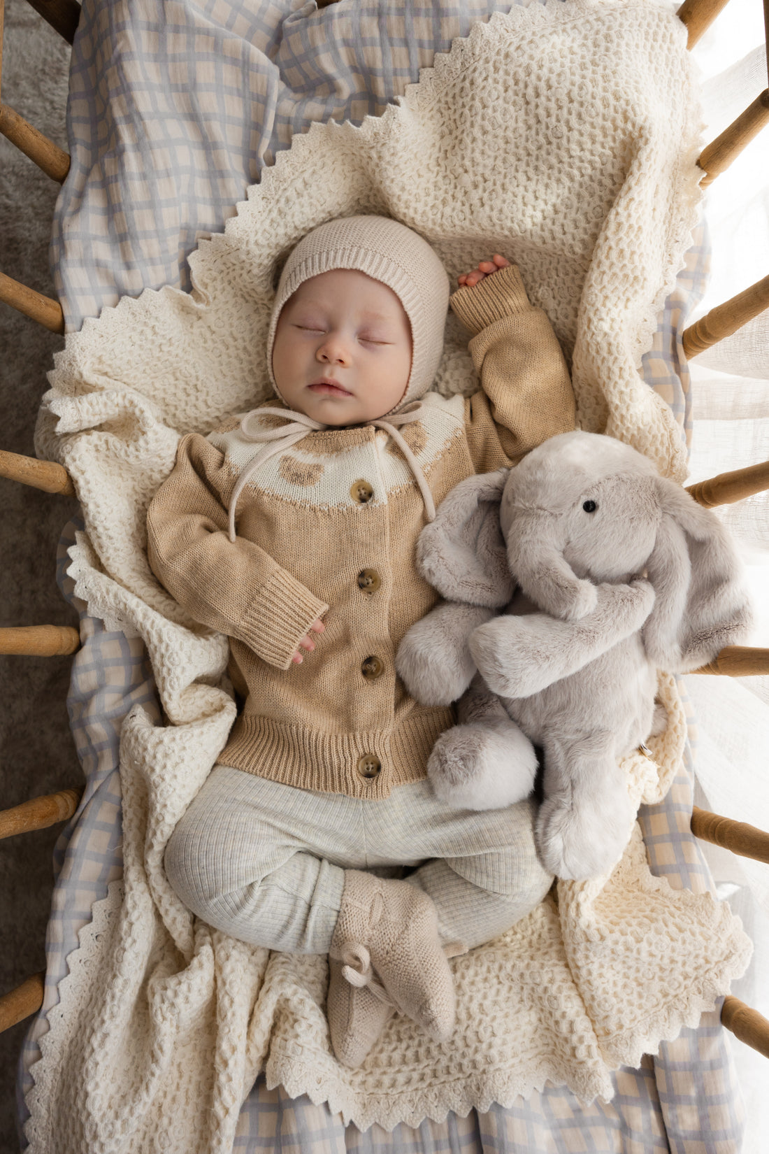 Snuggle Bunnies - Olive The Elephant Childrens Toy from Jamie Kay USA