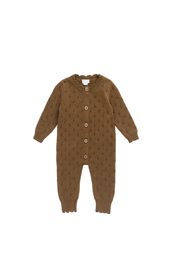 Emily Knitted Onepiece - Mushroom Bronze Marle