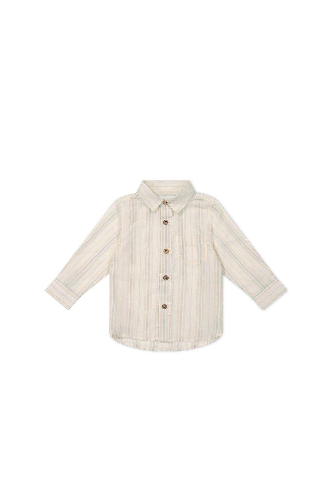 Isaiah Shirt - Coastal Stripe Cloud Childrens Shirt from Jamie Kay USA