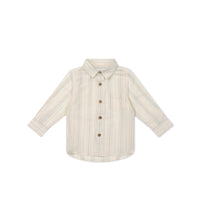 Isaiah Shirt - Coastal Stripe Cloud Childrens Shirt from Jamie Kay USA