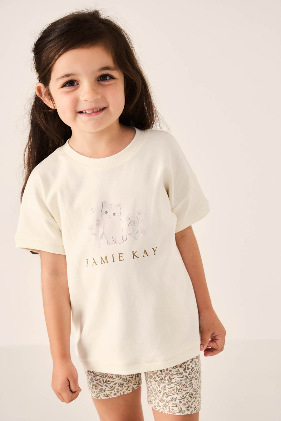 Pima Cotton Mimi Top - Kitty Parchment Childrens Top from Jamie Kay USA
