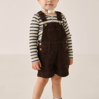 Casey Cord Short Overall - Bear Childrens Overall from Jamie Kay USA