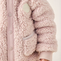 Sherpa Lenny Onepiece - Violet Tint Childrens Onepiece from Jamie Kay USA