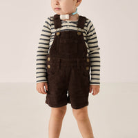Casey Cord Short Overall - Bear Childrens Overall from Jamie Kay USA