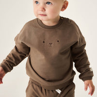 Organic Cotton Damien Sweatshirt - Bear Childrens Sweatshirt from Jamie Kay USA