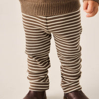 Organic Cotton Modal Everyday Legging - Bear/Cassava Childrens Legging from Jamie Kay USA