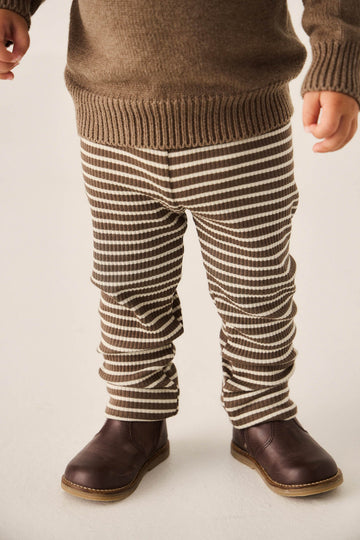 Organic Cotton Modal Everyday Legging - Bear/Cassava Childrens Legging from Jamie Kay USA
