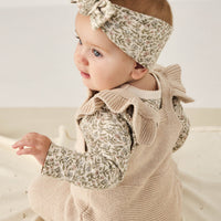 Lulu Playsuit - Oatmeal Marle Childrens Playsuit from Jamie Kay USA