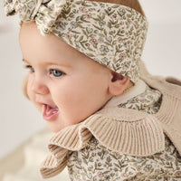 Organic Cotton Headband - Ariella Eggnog Childrens Headband from Jamie Kay USA