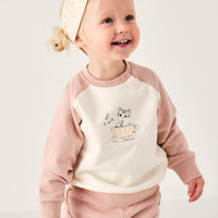 Organic Cotton Ivy Shortie - Dusky Rose Childrens Short from Jamie Kay USA