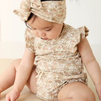 Organic Cotton Maddie Singlet Bodysuit - Kitty Chloe Childrens Bodysuit from Jamie Kay USA