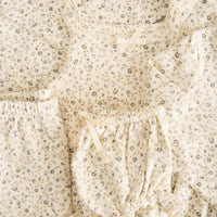 Organic Cotton Melanie Onepiece - Dainty Egret Blues Childrens Onepiece from Jamie Kay USA