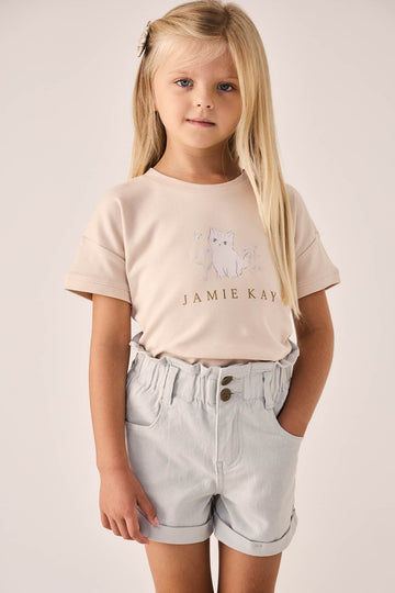 Pima Cotton Mimi Top - Kitty Shell Childrens Top from Jamie Kay USA