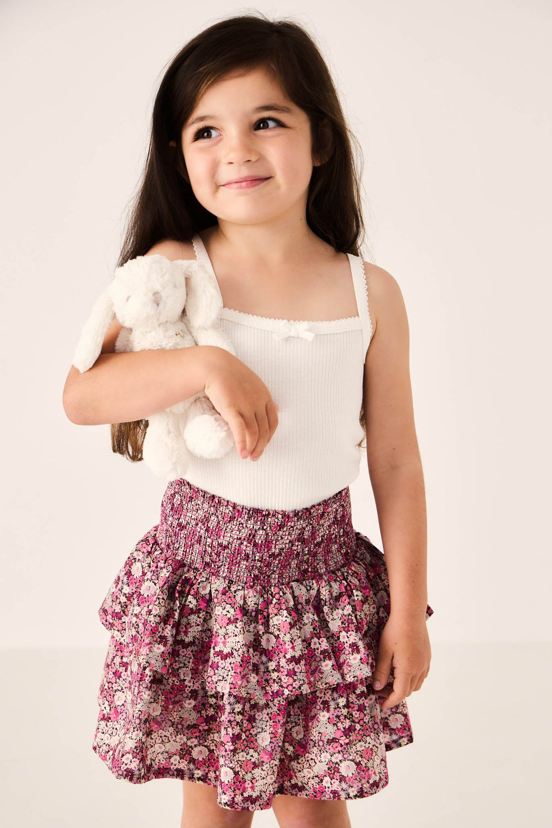 Organic Cotton Samantha Skirt - Garden Print Childrens Skirt from Jamie Kay USA