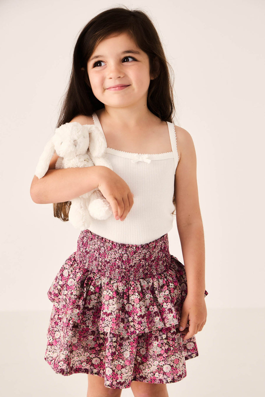 Organic Cotton Samantha Skirt - Garden Print Childrens Skirt from Jamie Kay USA