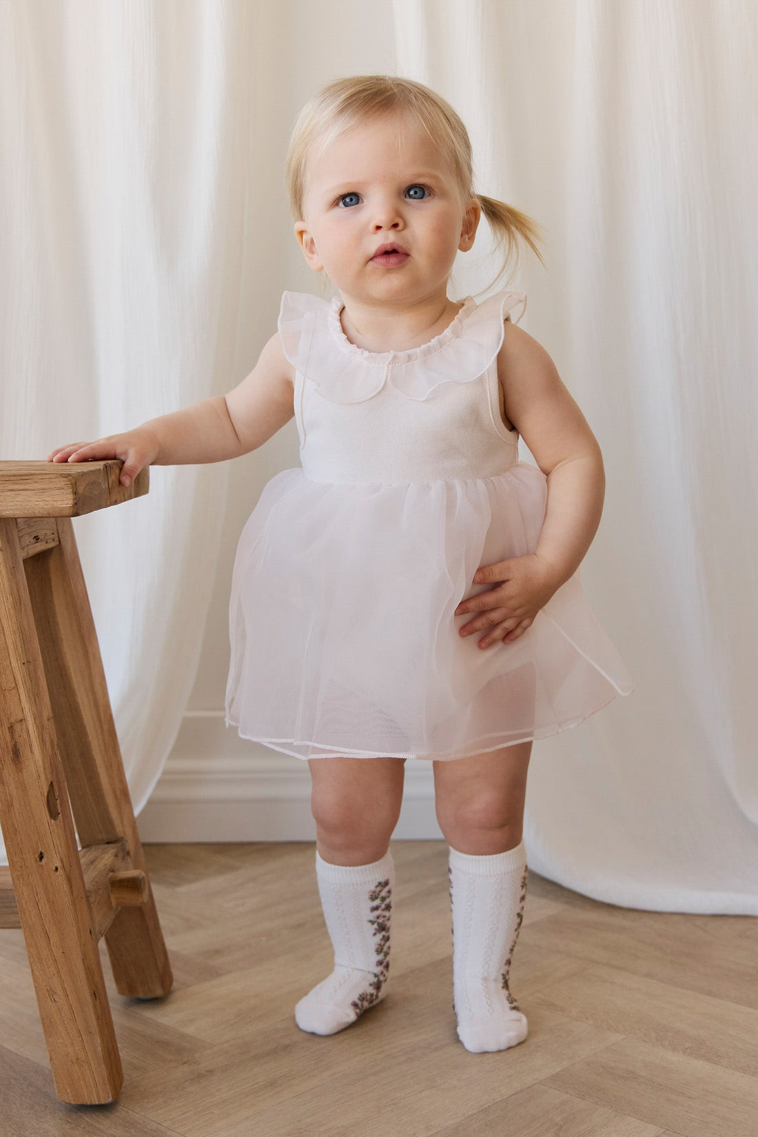 Jolie Playsuit - Blushed Rose Childrens Playsuit from Jamie Kay USA
