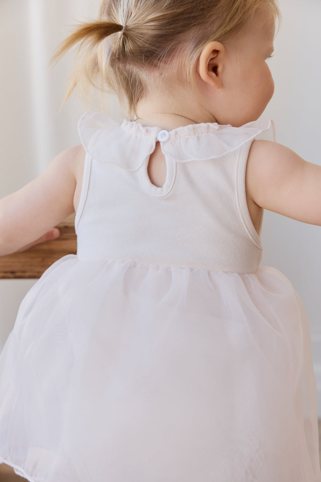 Jolie Playsuit - Blushed Rose Childrens Playsuit from Jamie Kay USA