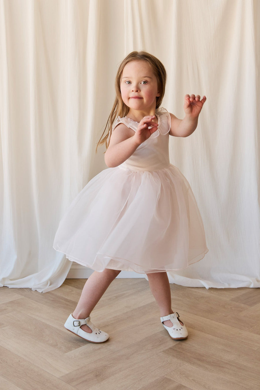 Adalyn Dress - Blushed Rose Childrens Dress from Jamie Kay USA