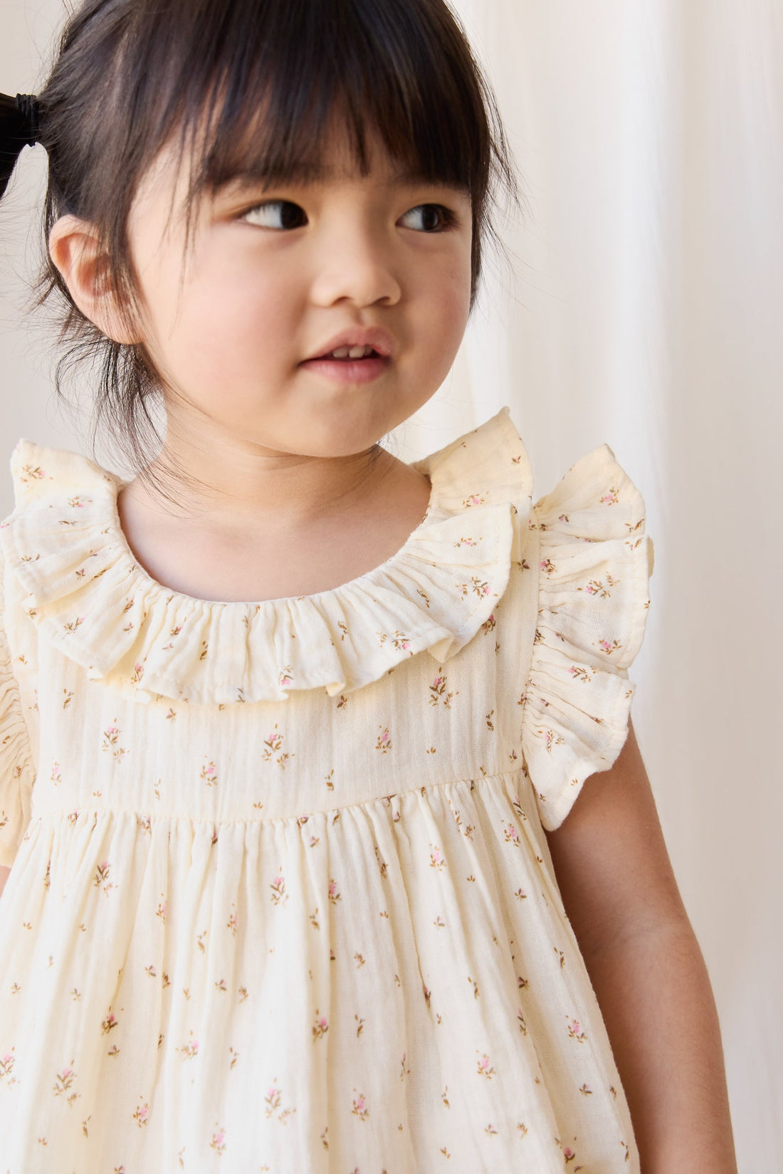 Organic Cotton Muslin Banks Blouse - Dina Antique Childrens Top from Jamie Kay USA