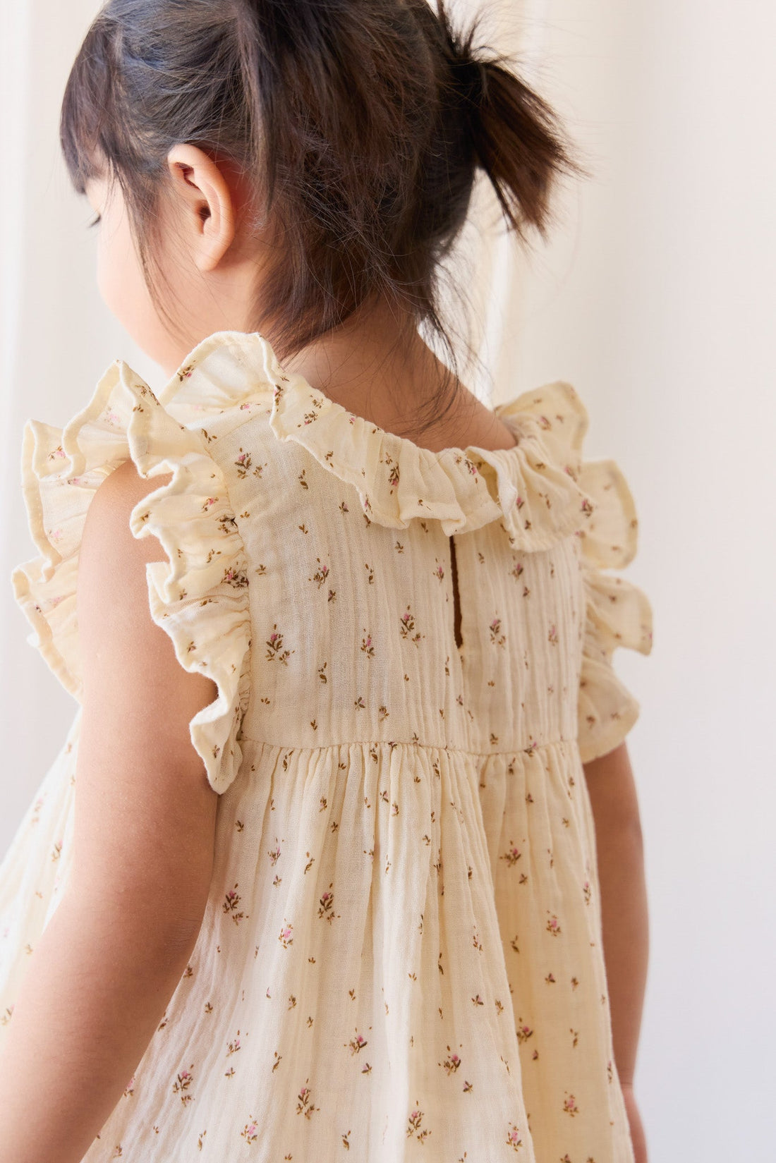 Organic Cotton Muslin Banks Blouse - Dina Antique Childrens Top from Jamie Kay USA