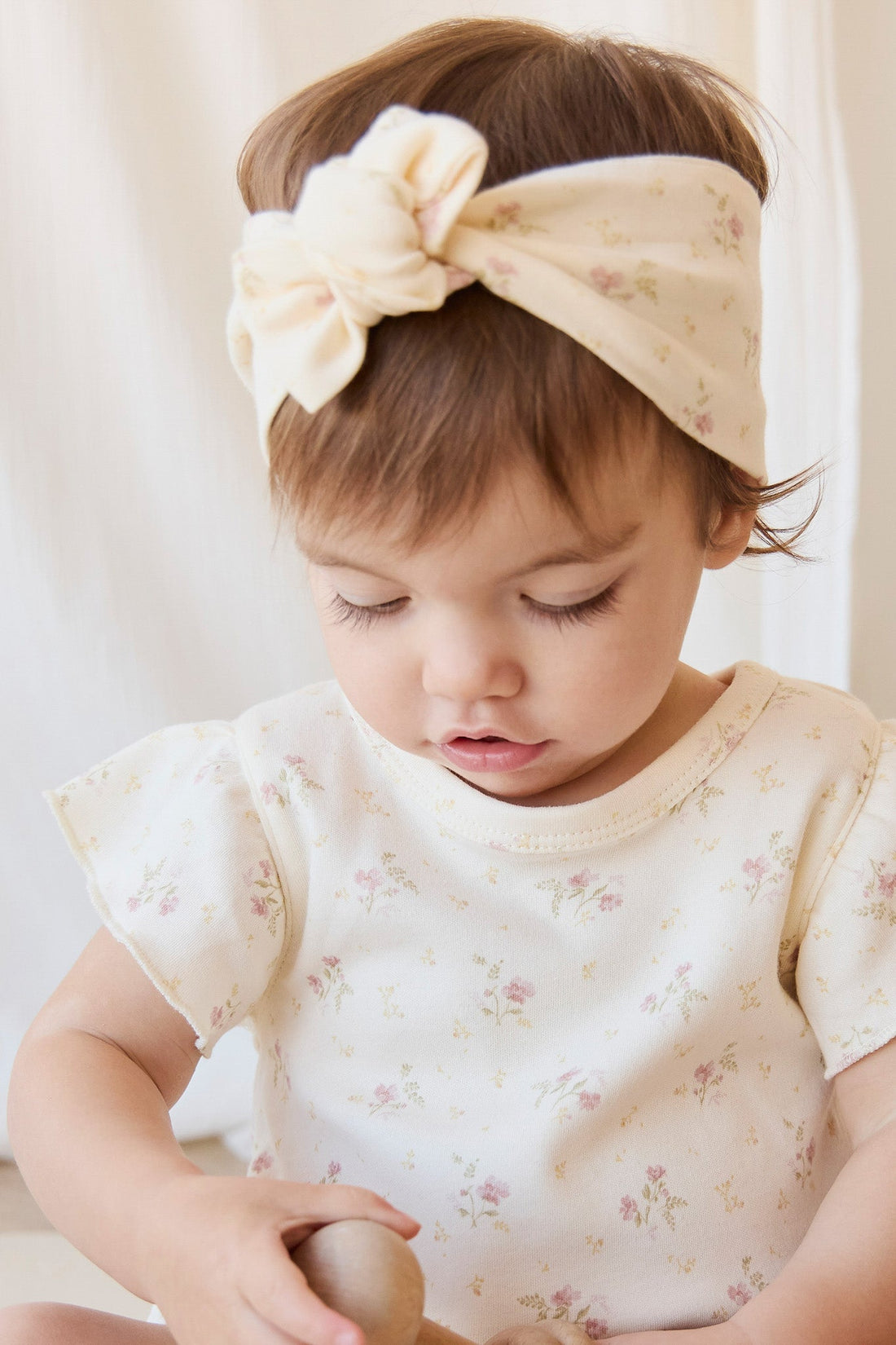 Organic Cotton Sage Onepiece - Thelma Parchment Childrens Onepiece from Jamie Kay USA