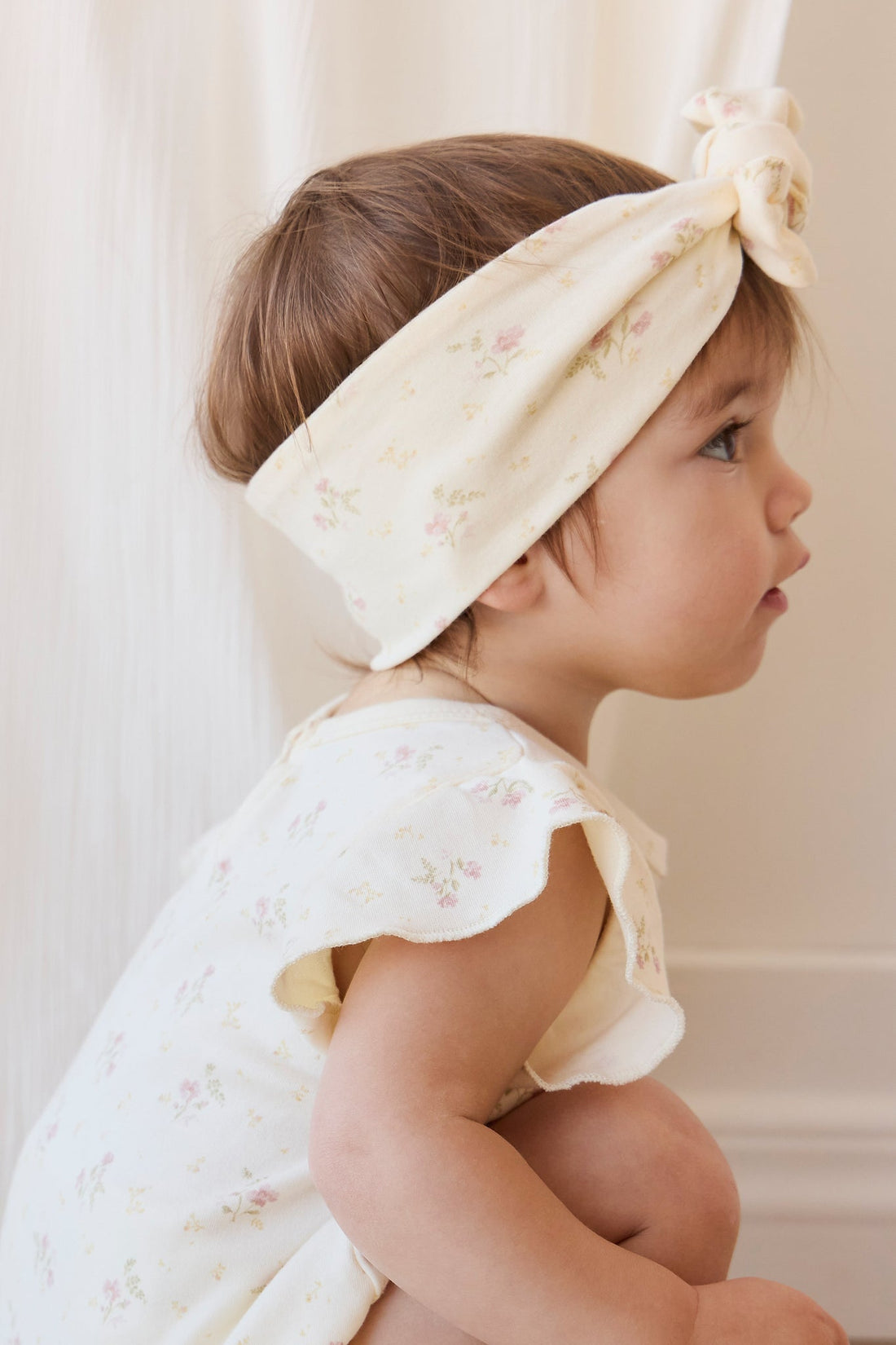 Organic Cotton Sage Onepiece - Thelma Parchment Childrens Onepiece from Jamie Kay USA
