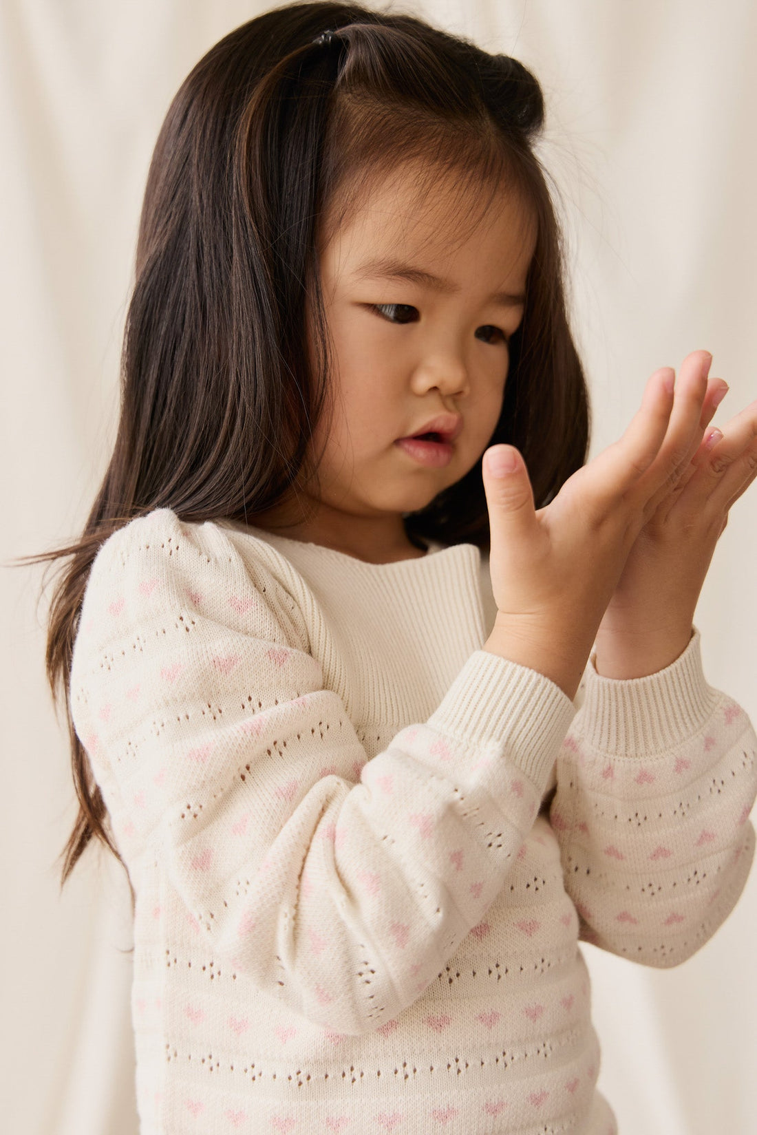 Norah Jumper - Norah Jacquard Tofu Childrens Top from Jamie Kay USA