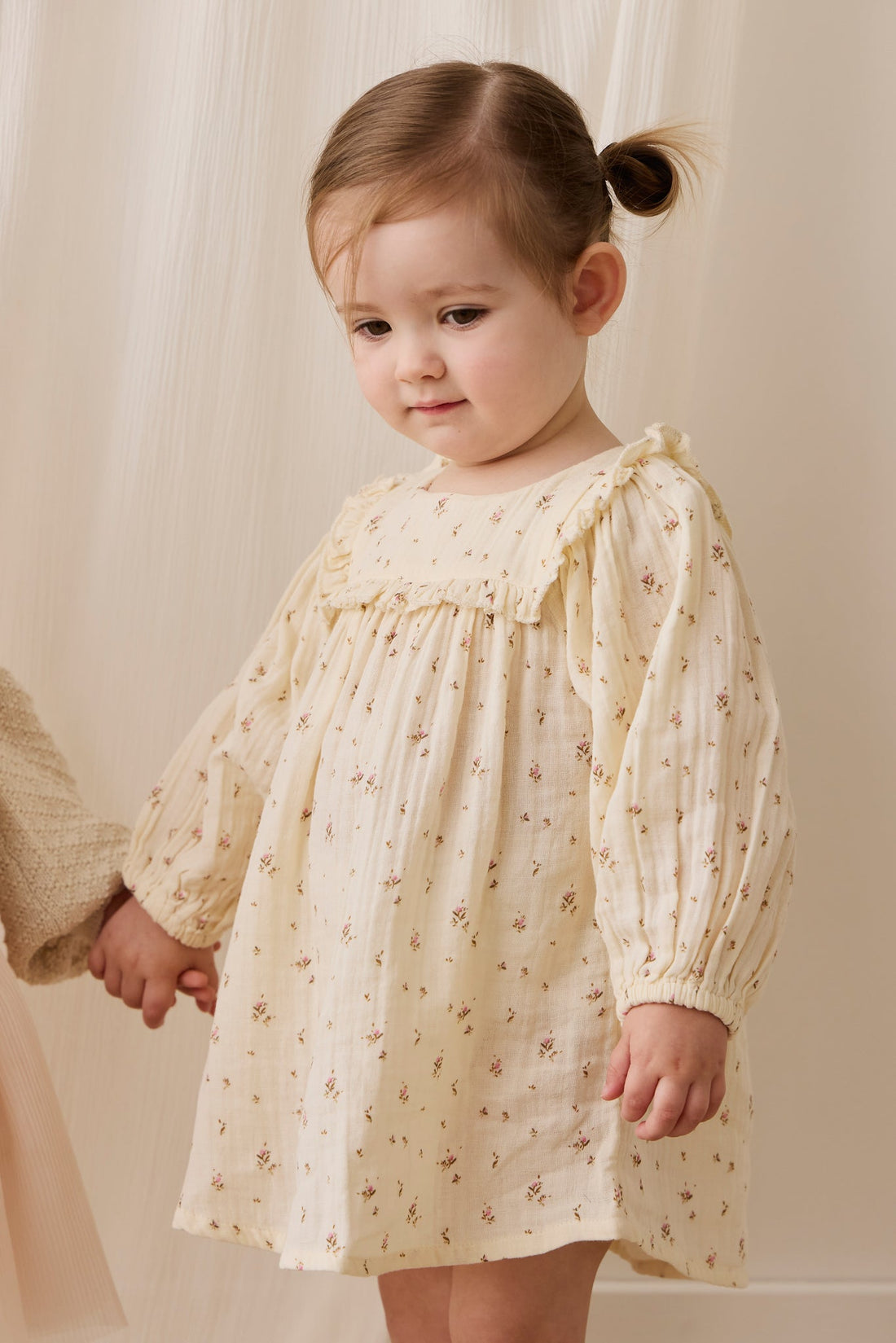 Organic Cotton Muslin Amira Dress - Dina Antique Childrens Dress from Jamie Kay USA