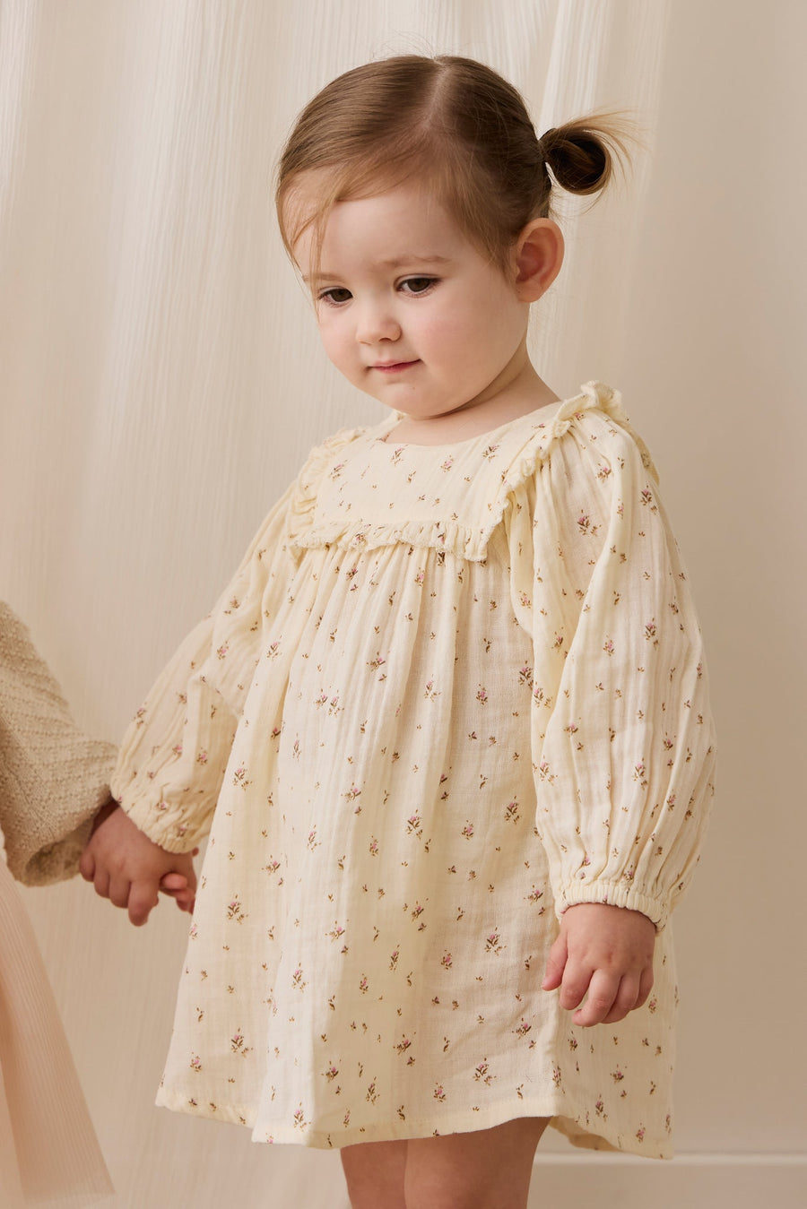 Organic Cotton Muslin Amira Dress - Dina Antique Childrens Dress from Jamie Kay USA