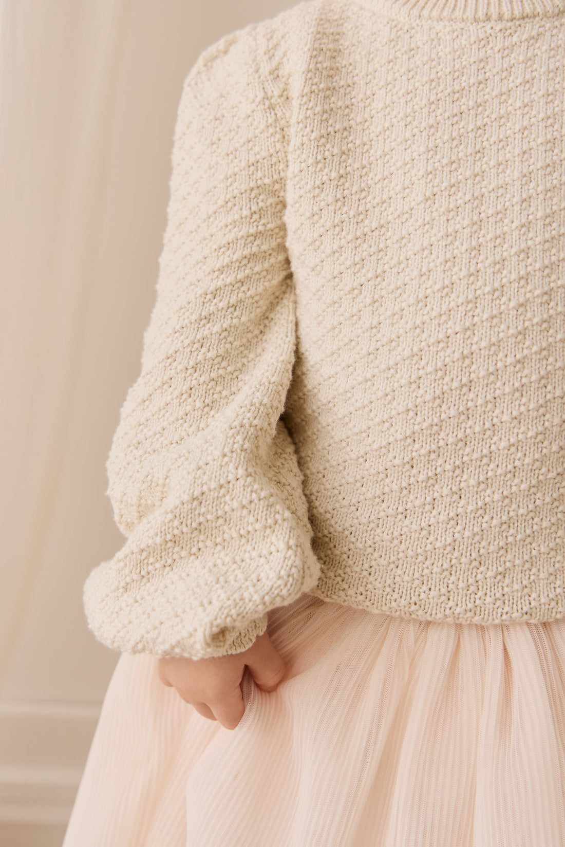 Harlow Jumper - Vanilla Childrens Top from Jamie Kay USA