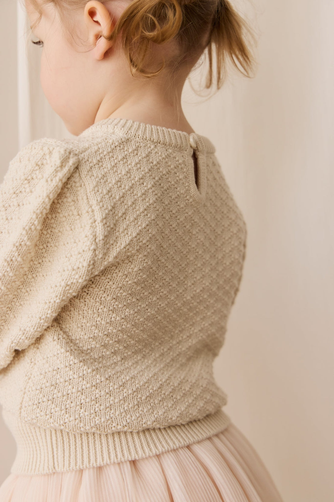 Harlow Jumper - Vanilla Childrens Top from Jamie Kay USA