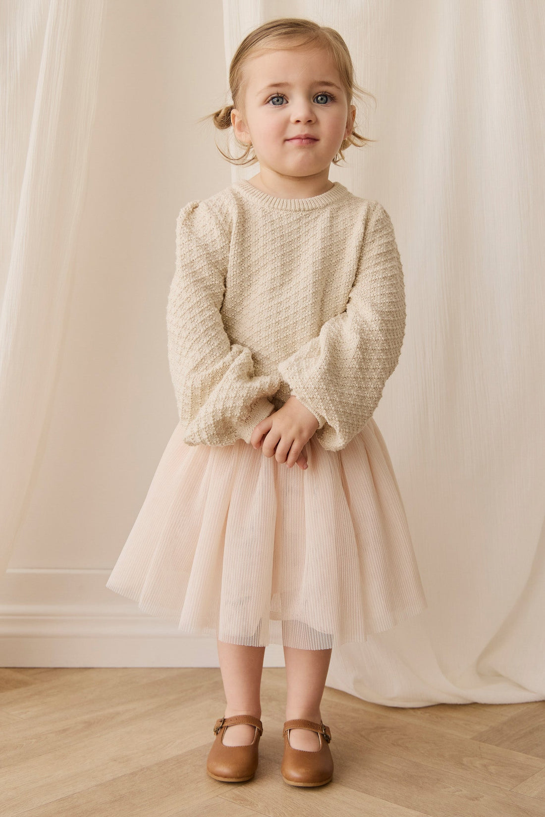 Harlow Jumper - Vanilla Childrens Top from Jamie Kay USA