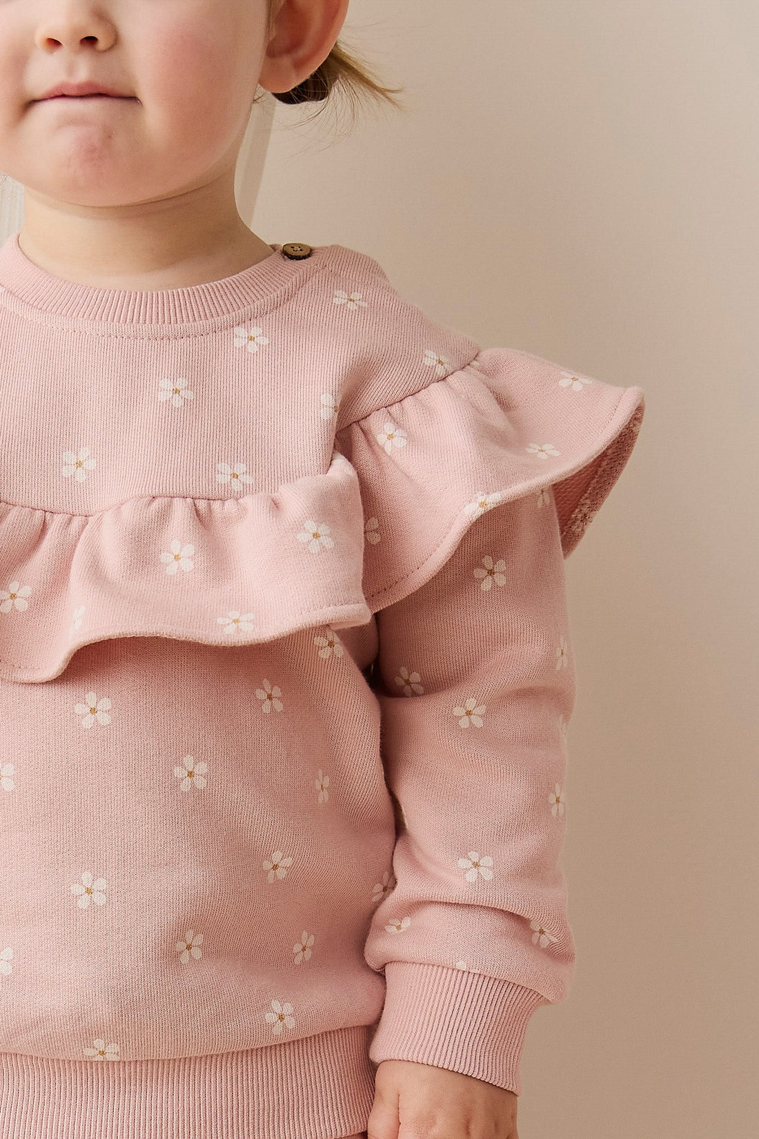 Organic Cotton Mckinley Sweatshirt - Josie Floral Childrens Top from Jamie Kay USA