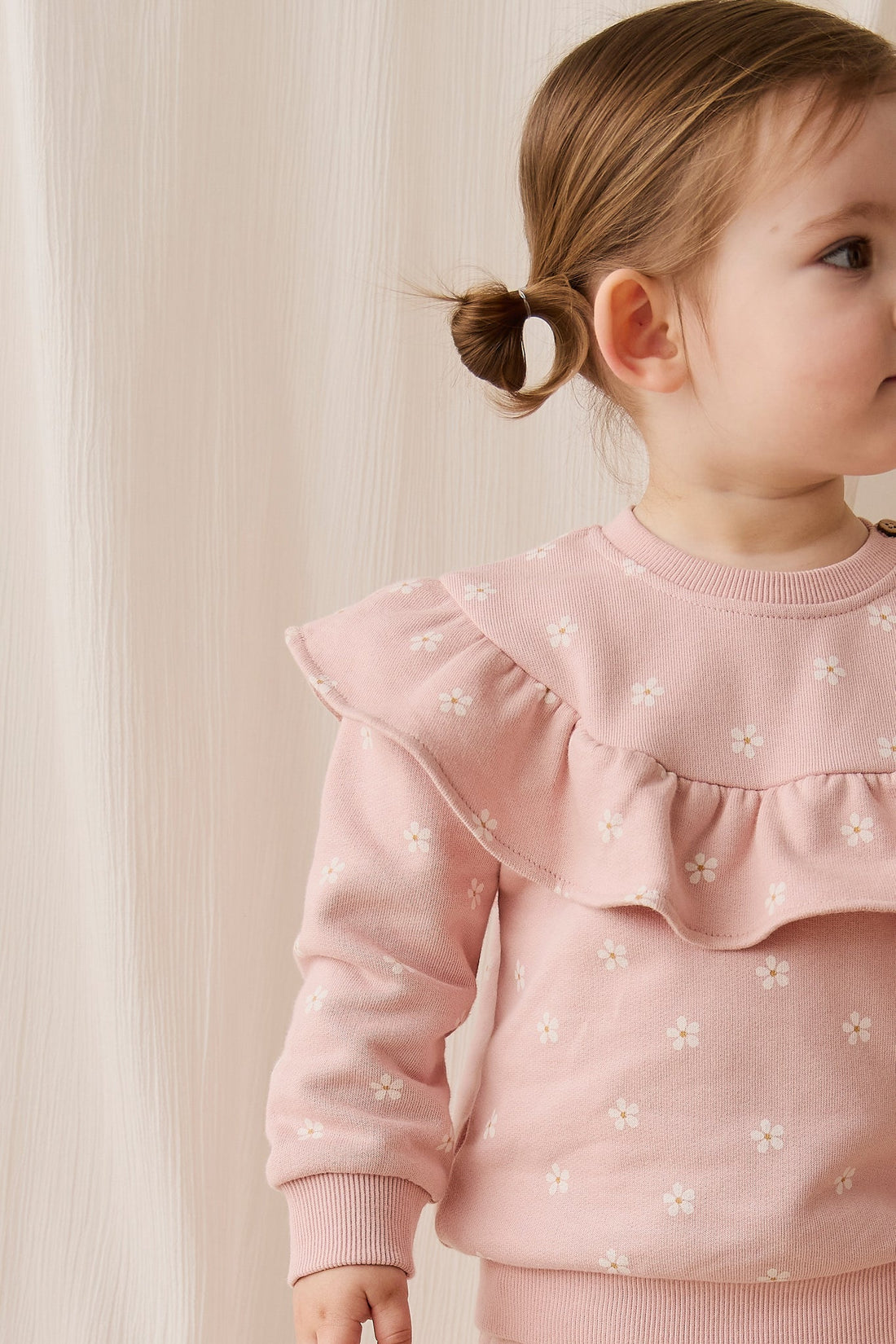 Organic Cotton Mckinley Sweatshirt - Josie Floral Childrens Top from Jamie Kay USA