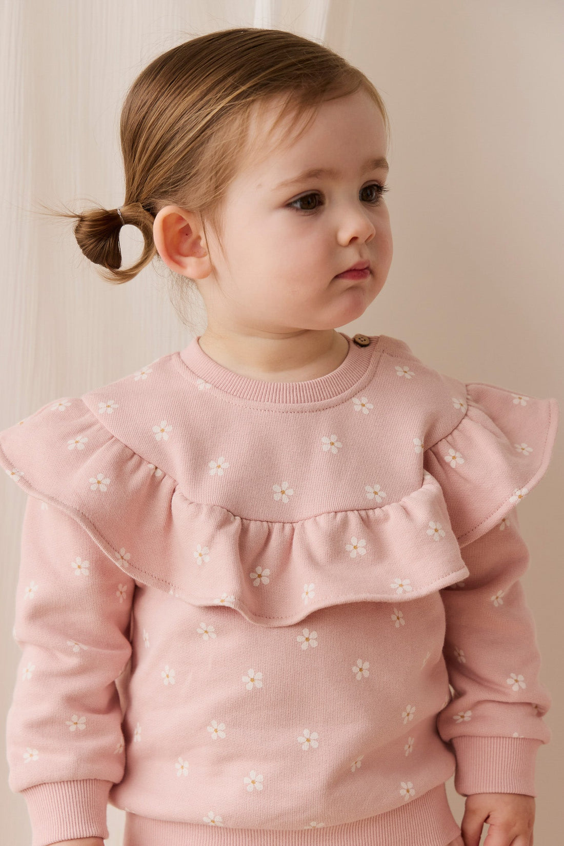 Organic Cotton Mckinley Sweatshirt - Josie Floral Childrens Top from Jamie Kay USA