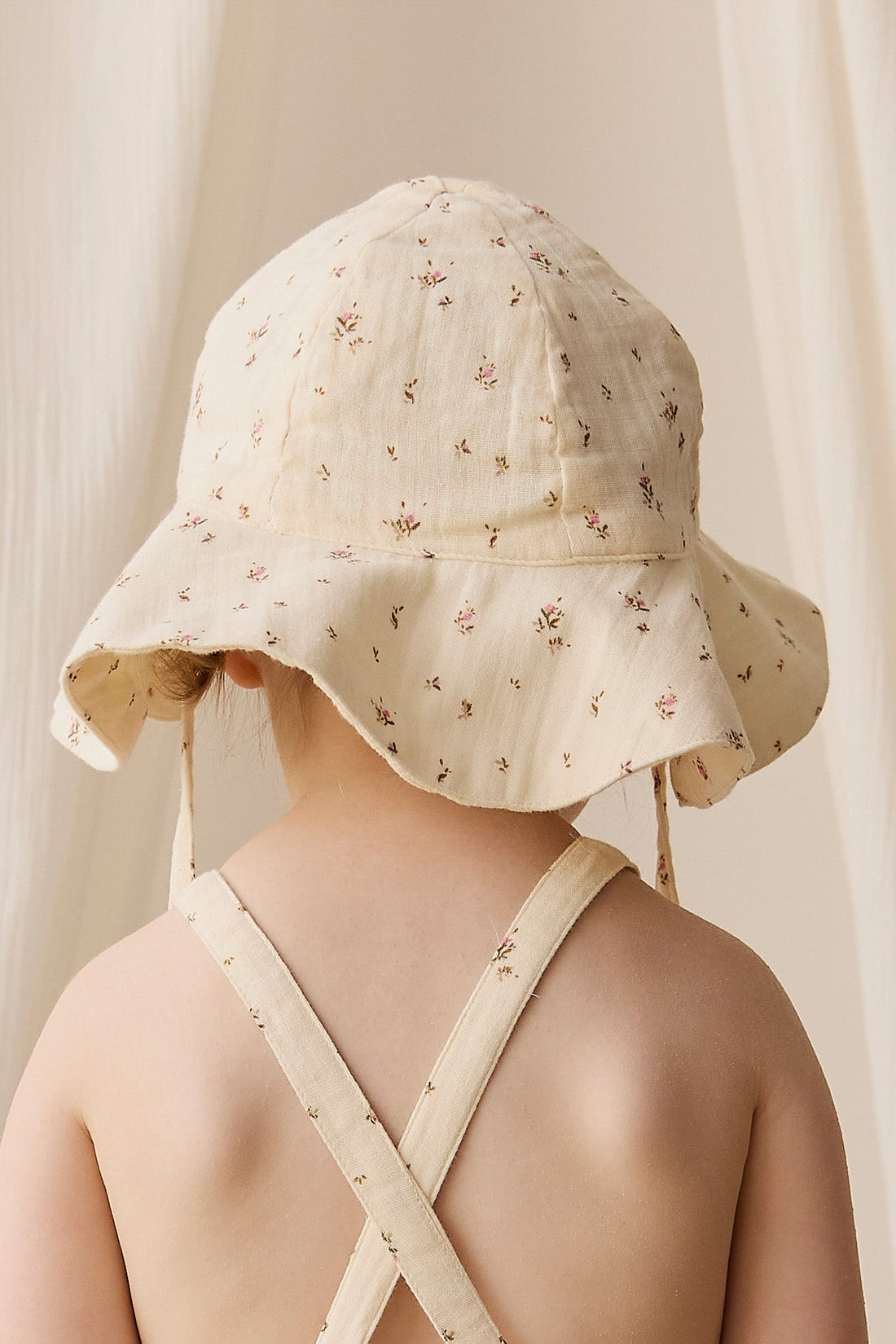 Organic Cotton Muslin Noelle Hat - Dina Antique Childrens Hat from Jamie Kay USA