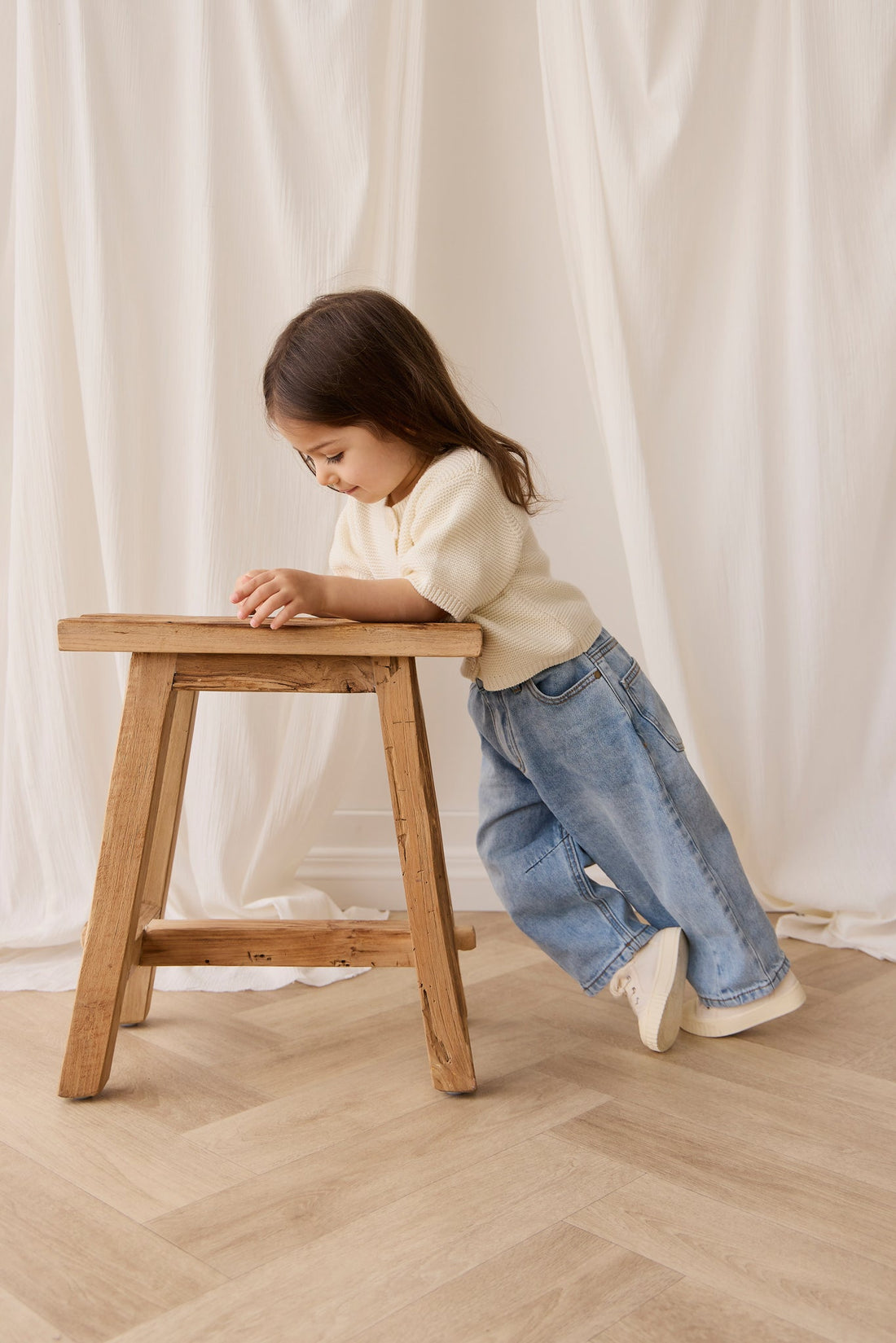 Fayette Top - Parchment Childrens Top from Jamie Kay USA