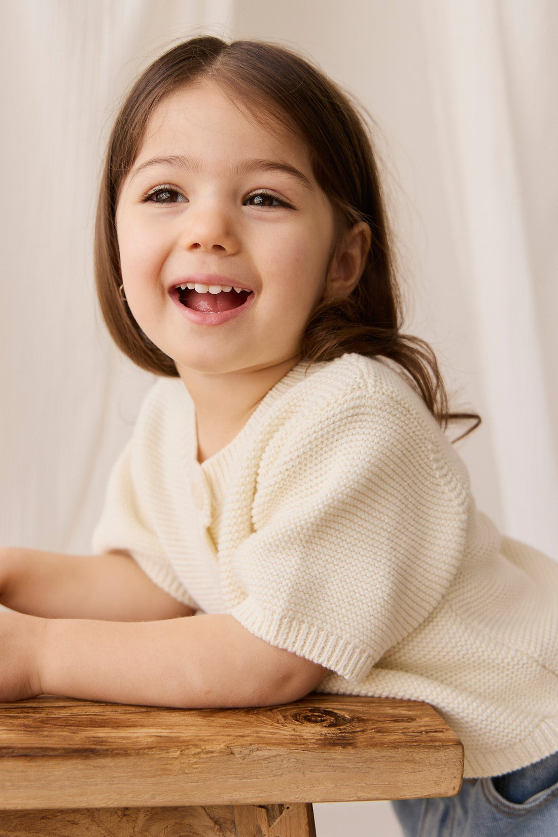 Fayette Top - Parchment Childrens Top from Jamie Kay USA