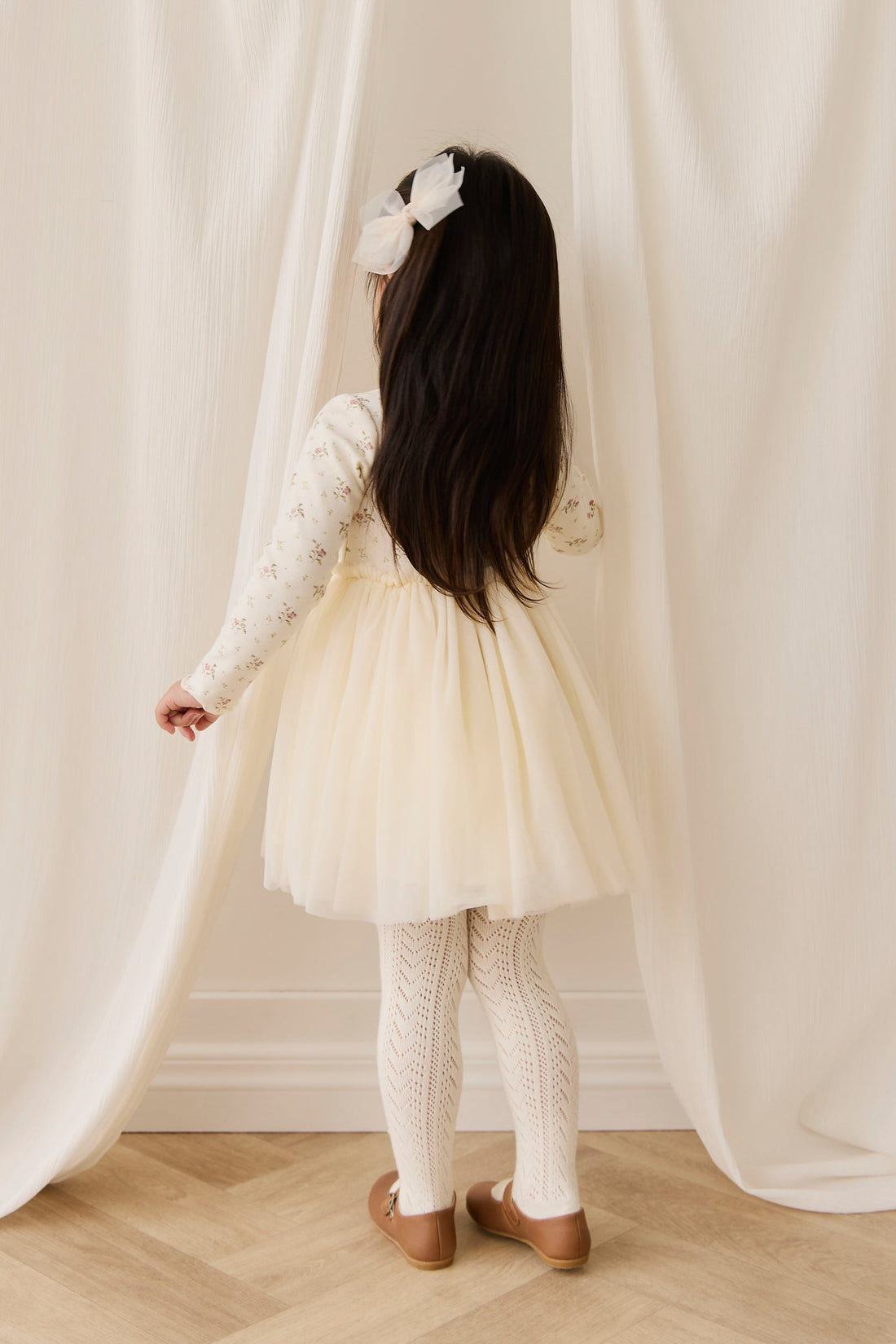 Anna Dress - Thelma Egret Childrens Dress from Jamie Kay USA