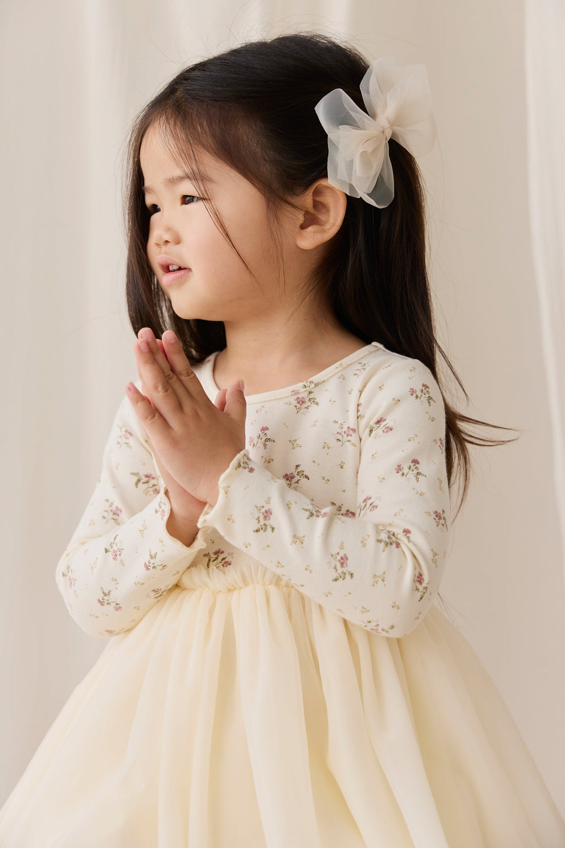 Anna Dress - Thelma Egret Childrens Dress from Jamie Kay USA