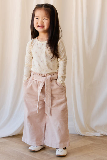 Organic Cotton Long Sleeve Top - Thelma Parchment Childrens Top from Jamie Kay USA