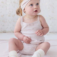 Organic Cotton Bridget Singlet Bodysuit - Addie Lilac Childrens Bodysuit from Jamie Kay USA