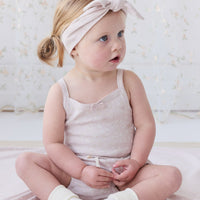 Organic Cotton Bridget Singlet Bodysuit - Addie Lilac Childrens Bodysuit from Jamie Kay USA