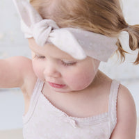 Organic Cotton Headband - Addie Lilac Childrens Headband from Jamie Kay USA