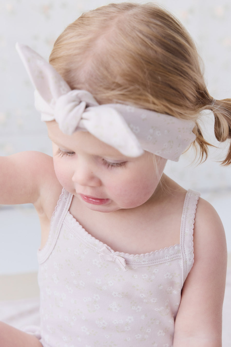 Organic Cotton Headband - Addie Lilac Childrens Headband from Jamie Kay USA