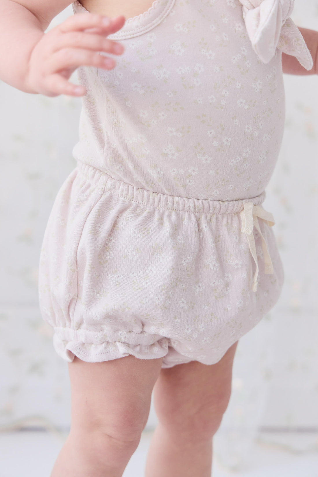 Organic Cotton Frill Bloomer - Addie Lilac Childrens Bloomer from Jamie Kay USA