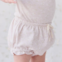 Organic Cotton Frill Bloomer - Addie Lilac Childrens Bloomer from Jamie Kay USA