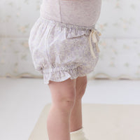 Organic Cotton Frill Bloomer - Chloe Lavender Childrens Bloomer from Jamie Kay USA