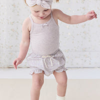 Organic Cotton Frill Bloomer - Chloe Lavender Childrens Bloomer from Jamie Kay USA