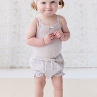 Organic Cotton Frill Bloomer - Chloe Lavender Childrens Bloomer from Jamie Kay USA